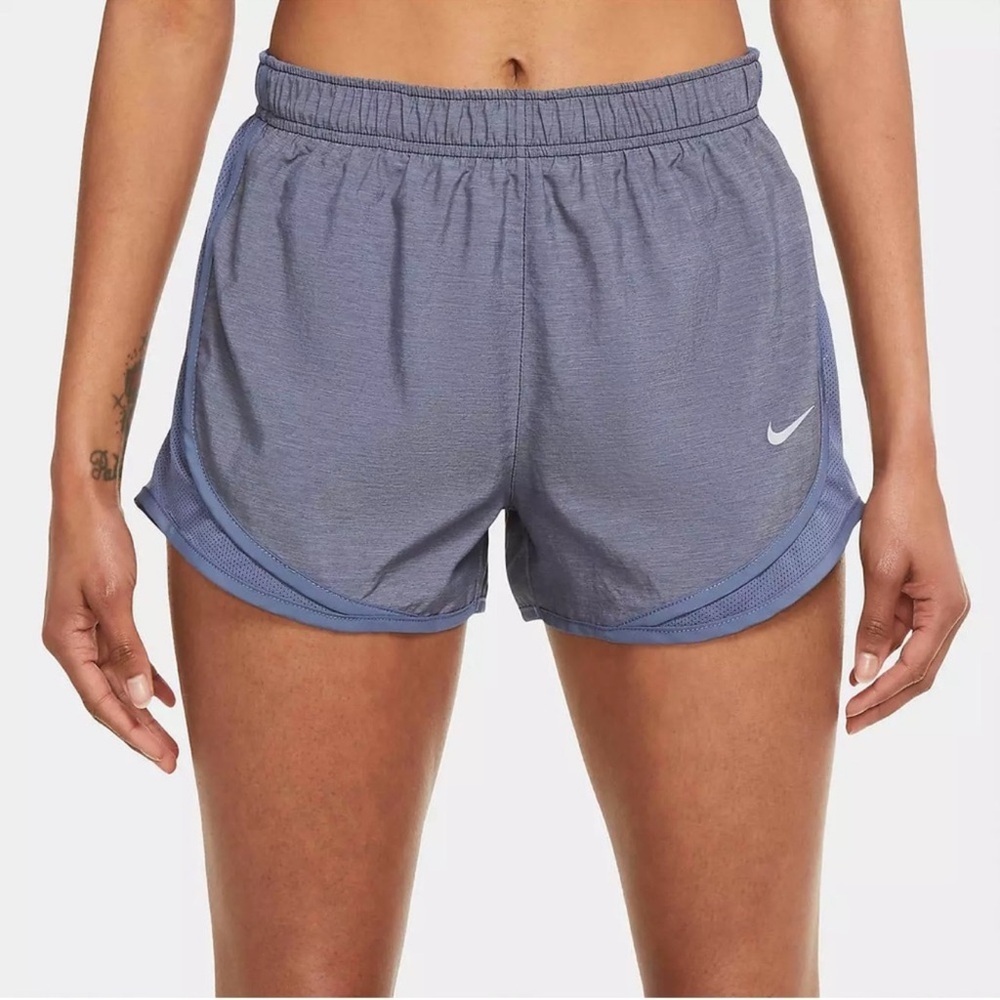 Nike Tempo Dri-Fit Heather Blue Women's Running Shorts Size M